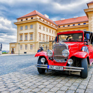 Prague in one day luxurious walking tour with vintage car ride